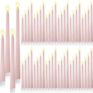 Pink flameless candles
